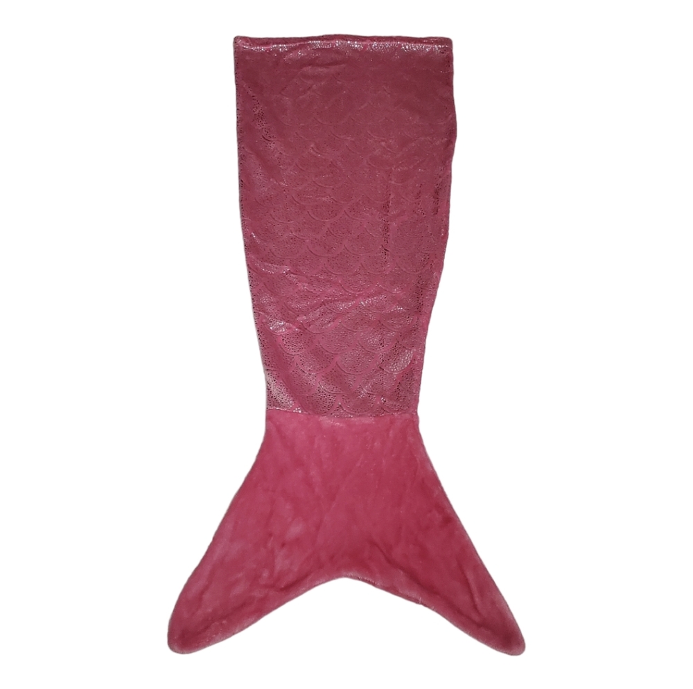 Kids Mermaid Tail Blanket Plush Throw blanket, Pink 🧜‍♀️